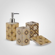 Керамический Набор Аксессуаров для Ванной "Восточный Лейтмотив" желтый 15600-64желтый