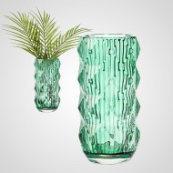 Ваза GlassInterior для цветов зеленая 00193