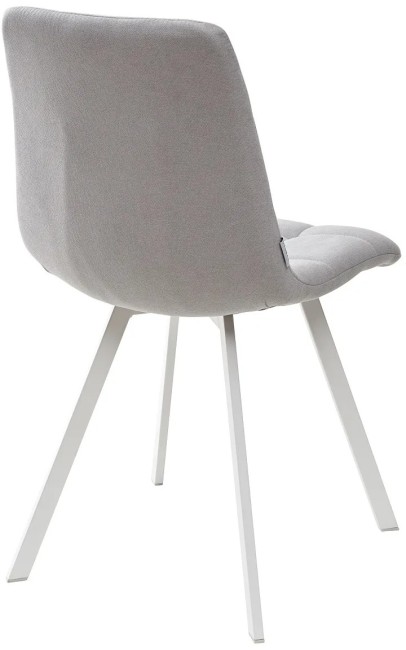 Стул CHILLI UF860-02B серо-голубой, ткань/ белый каркас UDC7094UF86002BWH (от 2-х штук)