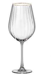 Рюмка для красного вина "COLUMBA OPTIC"; декор "Отводка золото", 500 мл (набор 6 шт.) БСС0433