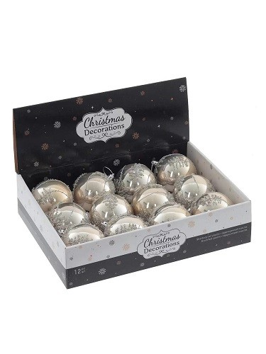 Украшение новогоднее "Шар", 8см 763971