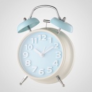Будильник Двухцветный Белый / Голубой 8640-6