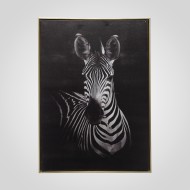 Постер ПЕТИТ ЖАРДИН 8257-114 зебра в золотистой рамке Постер ПЕТИТ ЖАРДИН 8257-114 зебра в золотистой рамке