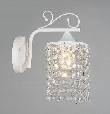 Бра ЛУМИС N3795/1W WT белый 1х40W E27 h220 crst, QH21 988011552