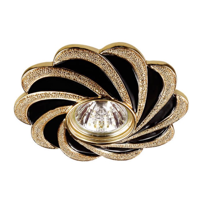 Светильник точечный NT 370220, черный/золото